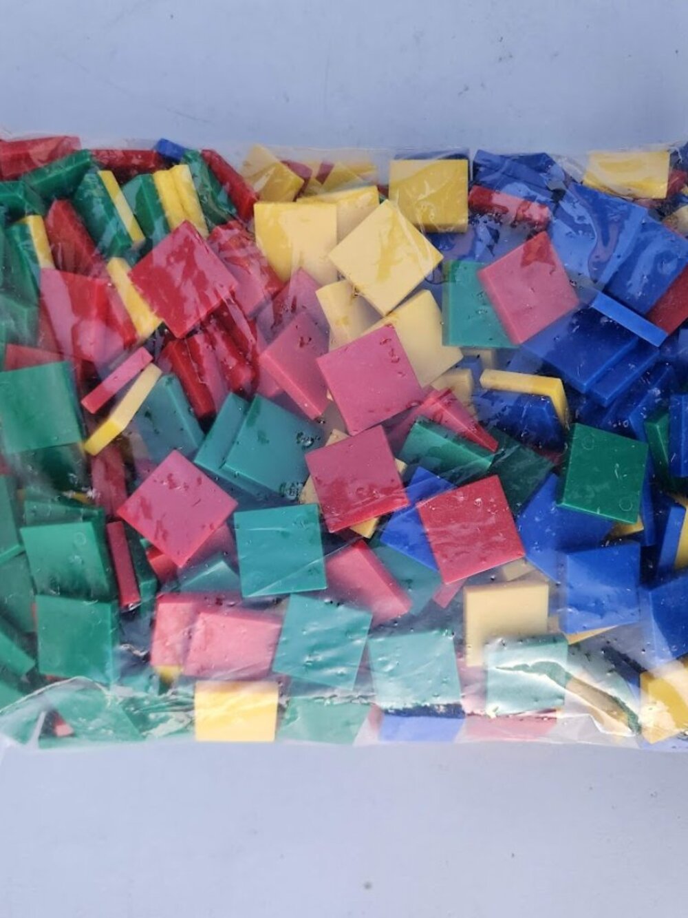 NEW 400 Square Color Tiles Math Manipulatives Sorting Stacking Comparing Blocks - Picture 3 of 6
